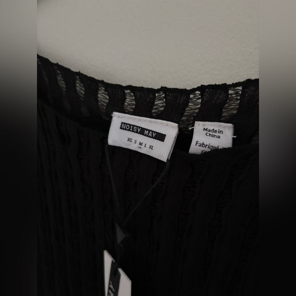 Noisy May Dinah Sleeveless Lace-Stripe Maxi Dress NWT - Picture 6 of 11
